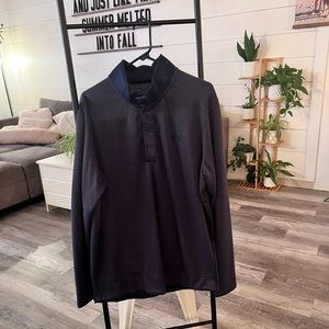 Under Armour Golf 1/4 Button Sweater in Blue